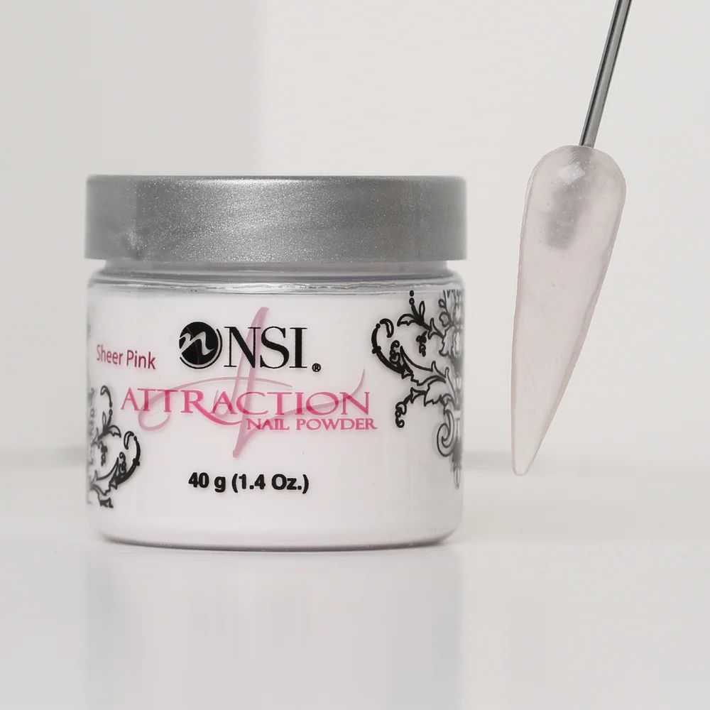 NSI ATTRACTION Nail POWDER SHEER PINK 4.6 fl oz