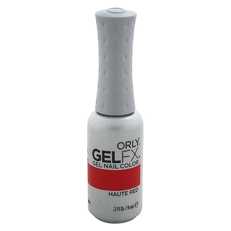 ORLY GELFX GEL NAIL COLOR HAUTE RED .3 OZ